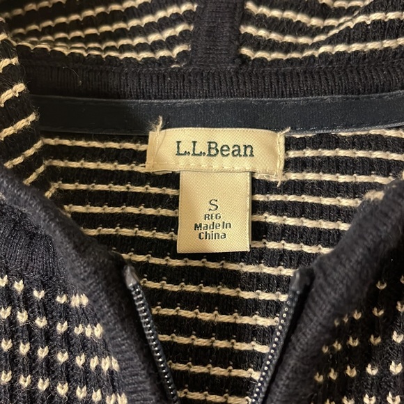 L.L.Bean knitted hoodie Size S - Picture 7 of 10